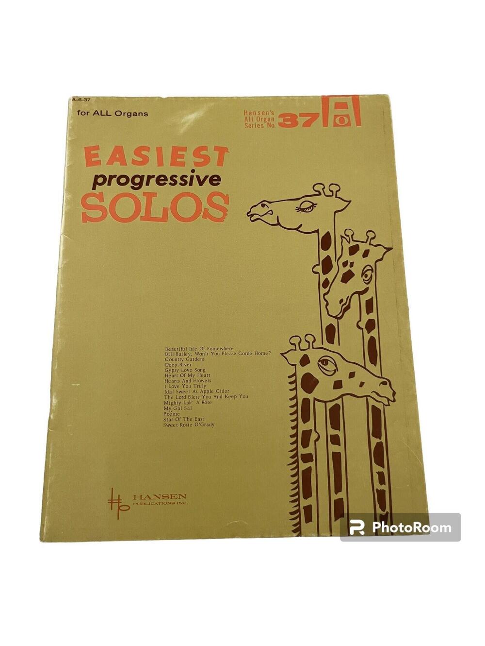 Easiest Progressive Hansen’s 37th Edition Song Book 32 Pages 15 Selections